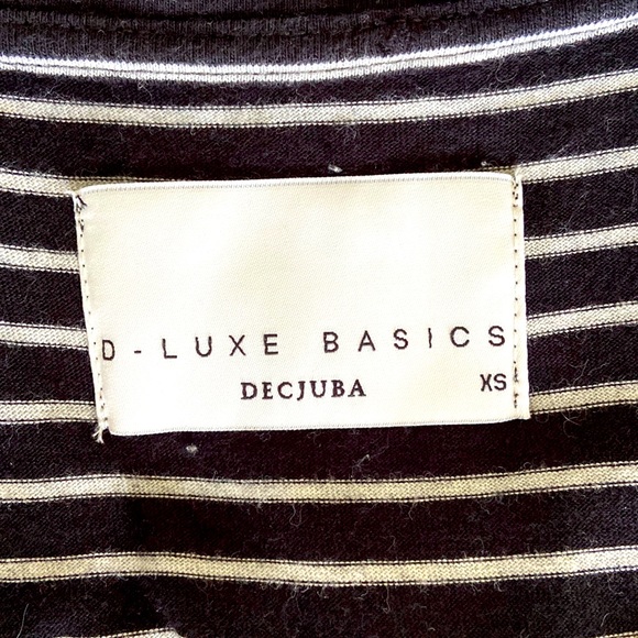 Decjuba D-LUXE BASICS Striped Sleeveless Tank Dress Sz XS - Picture 7 of 8
